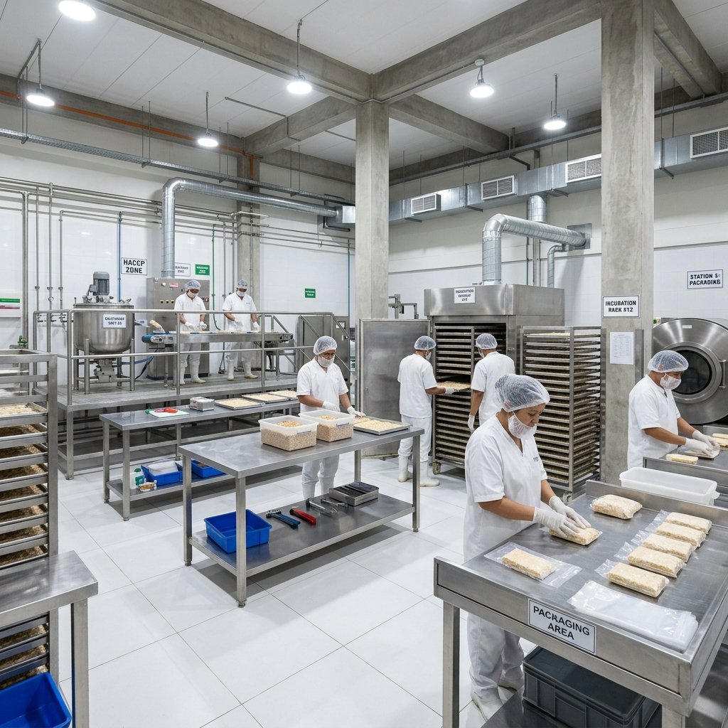HACCP-certified production floor at Shauzi Tempe facility