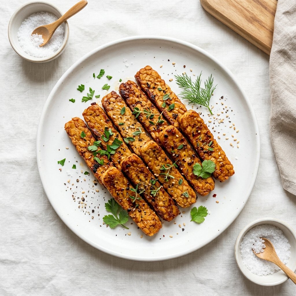 Simple Cooking Pan Fried Tempeh