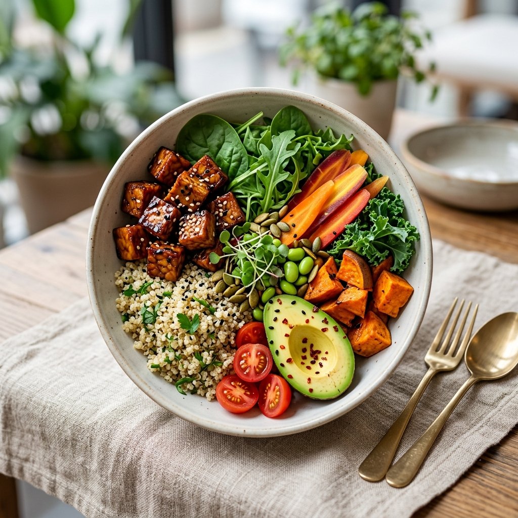 Versatile Tempeh Pairing Vegan Bowl